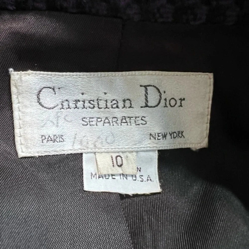 Vintage Christian Dior 100% wool blazer size 10